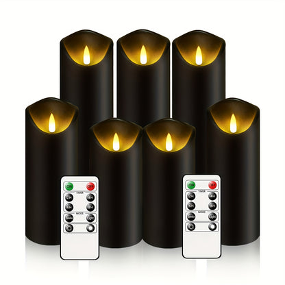 AmberFlame | Battery-Operated Flameless Candles with Timer & Remote