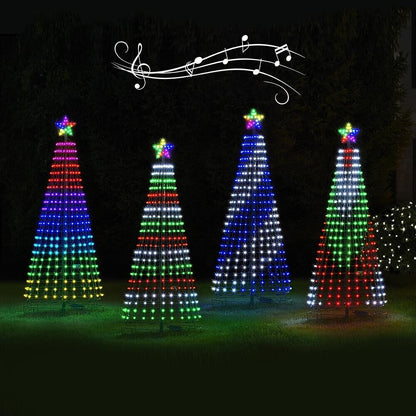 XmasRay | Multicolour LED Animated Outdoor Christmas Tree Light Show