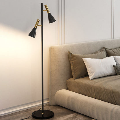 DuoHorn | Nordic Minimalist Horn Shade Rotatable 2-Lamp Floor Lamp