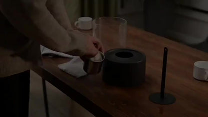 GlowRound | Round Tabletop Fireplace – Portable Ethanol Firelight