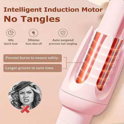 CurlGoddess | Professional Auto Curler – Quick, Even Curls with Anti-Scald Design