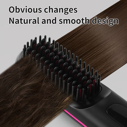 SleekMate | Portable Hair Straightening Comb – USB Rechargeable & Anti-Scald