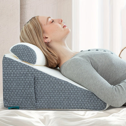 ElevateRest | Ergonomic Wedge Pillow for Side Sleep & Relaxation