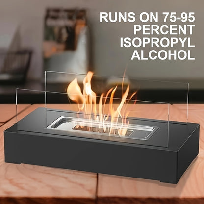 FlameRect | Traditional Rectangular Fireplace – Real Flames & Classic Style