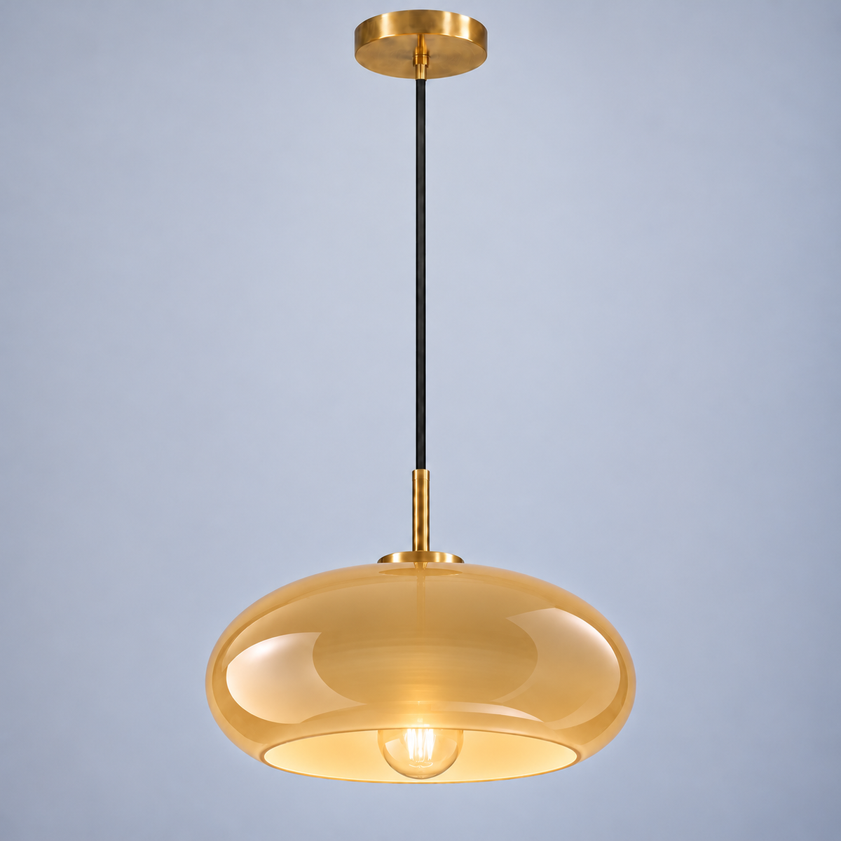 Tundris - Vintage Bowl Semi-Flush Ceiling Light
