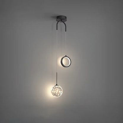 CrystalMoon | Modern LED Pendant Light for a Stylish Ambience in the Bedroom and Dining Room