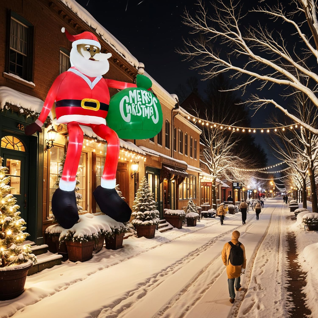 ClimbSanta | Giant 245 Inflatable LED Santa Claus
