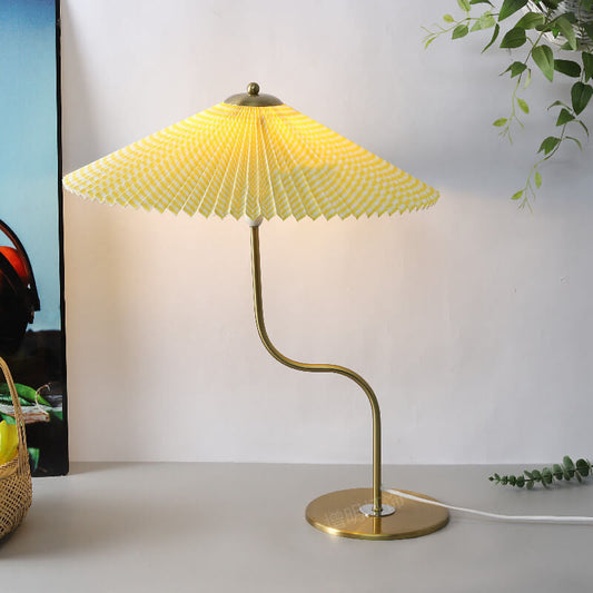GlowDome | Elegant Table Lamp with Fabric Shade & 110V Connection