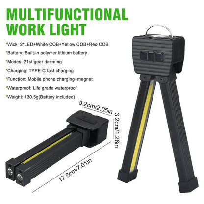 GlowTask | Foldable LED Work Light with Magnet & USB