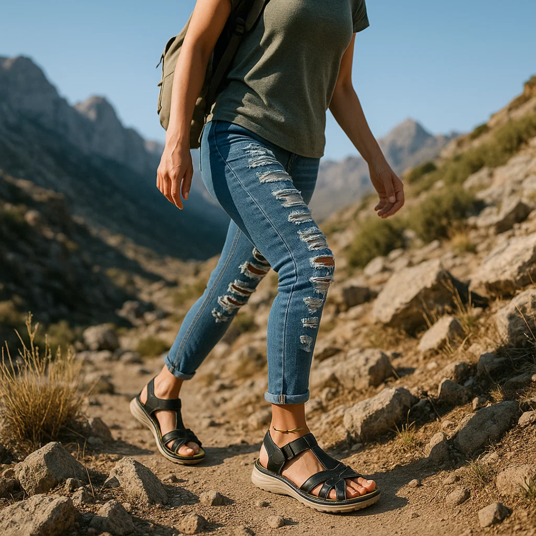 TrailComfort | Ergonomic Hiking Sandals Orthopedic Support for Comfort on All Terrains