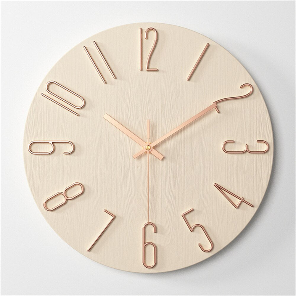 RegalTime | Modern Wall Clock with Gold Accent