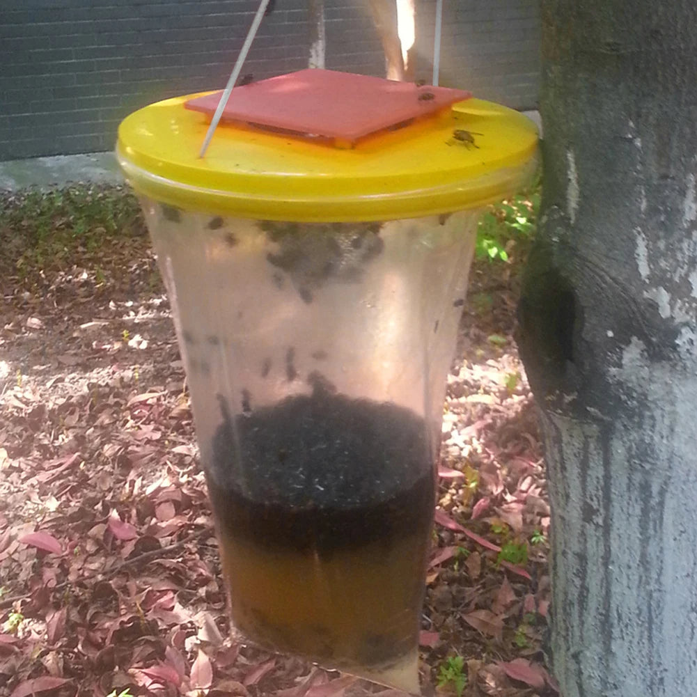 FlyClear | Eco-Friendly Disposable Fly Trap for Outdoor Use