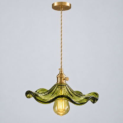 Lumistre - Fluted Flower Shade Ceiling Pendant Light10
