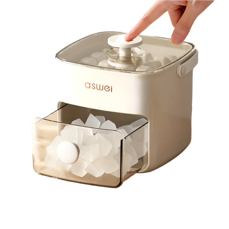 IceLuxe | Compact Ice Storage Box – Space-Saving Freezer Design