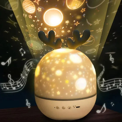 AntlerGlow | Soothing Night Lamp & Music Projector