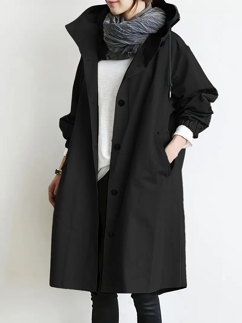 Aurelia | Sleek Waterproof Hooded Jacket | Women Fashion