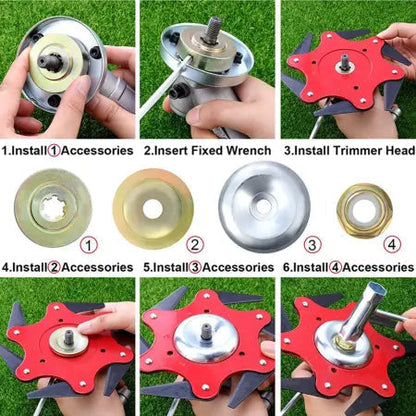 Trimmer Pro | Versatile Trimmer Head with 6 Blades