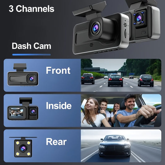 ClearRoad | 1080P Dash Cam – Front, Rear & In-Car View