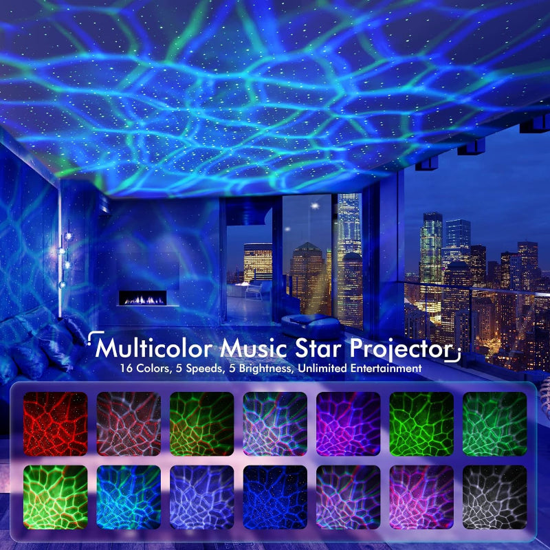 AuroraPulse | Interactive Starry Sky Projector