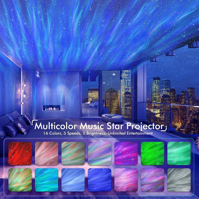 AuroraPulse | Interactive Starry Sky Projector