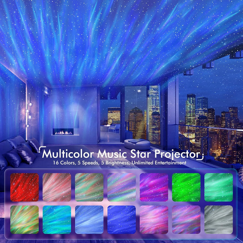 AuroraPulse | Interactive Starry Sky Projector