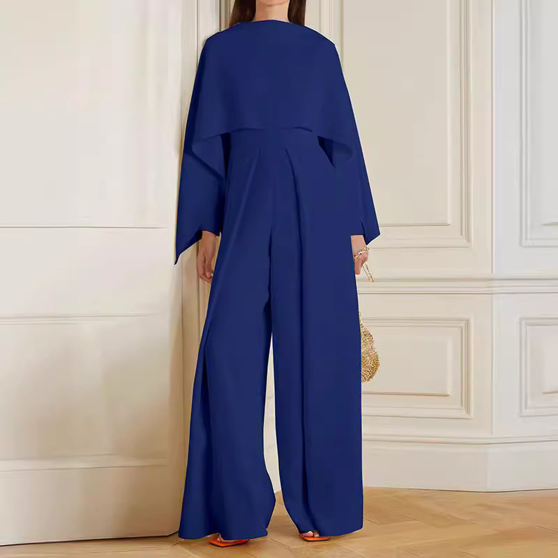 Variant image for Elegant Women's Wide-Leg Jumpsuit Set - Chic Design for All Seasons-13