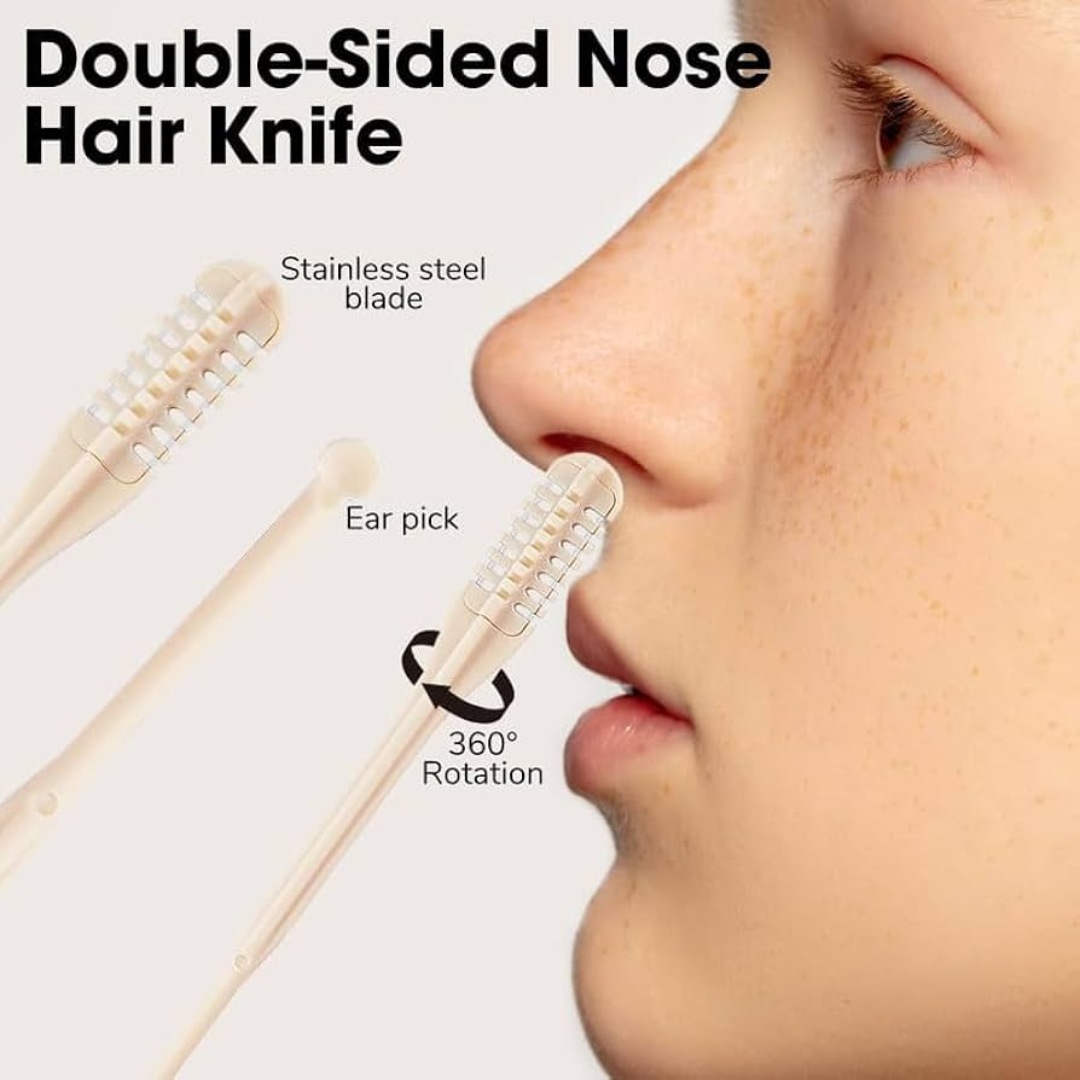 GentleGroom | Nose Hair Trimmer 360° Rotating Function for Painless & Portable Use