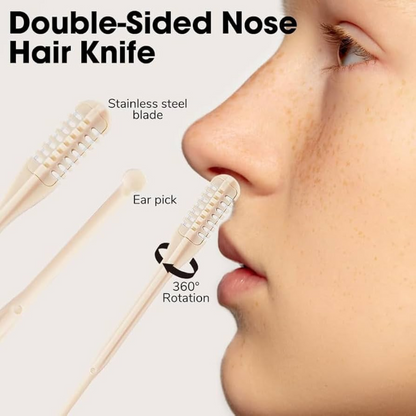 GentleGroom | Nose Hair Trimmer 360° Rotating Function for Painless & Portable Use