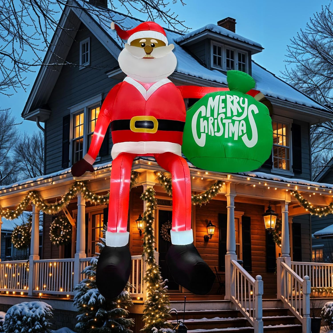 ClimbSanta | Giant 245 Inflatable LED Santa Claus