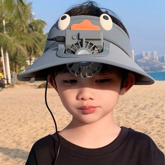 CoolCap | Kids' Sun Visor Hat with Cooling Fan