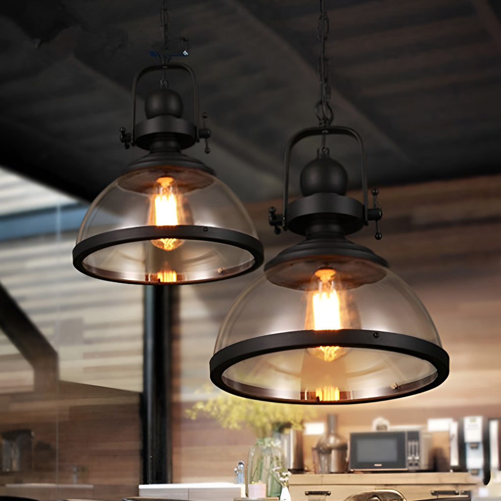 DomeLuxe | Antique Glass Iron Retro Industrial Chandelier Pendant Ceiling Lights