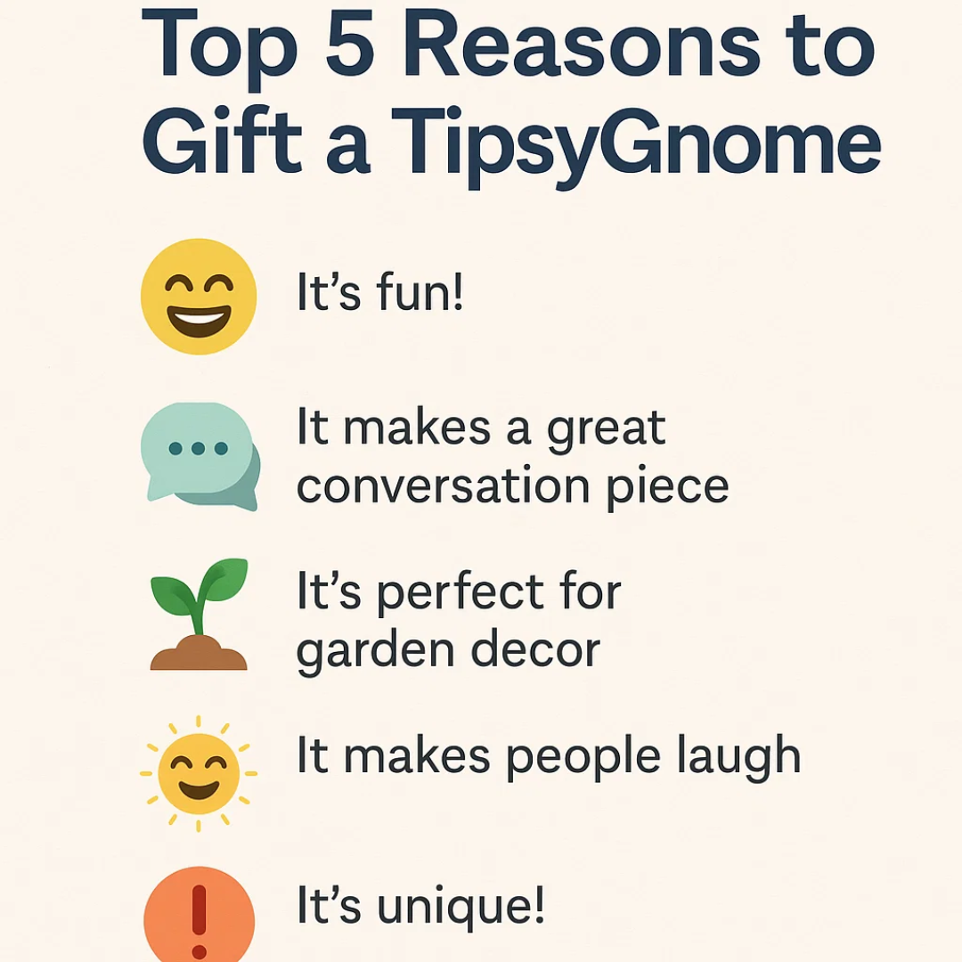 TipsyGnome | Fun Drunken Gnome Garden Sculpture