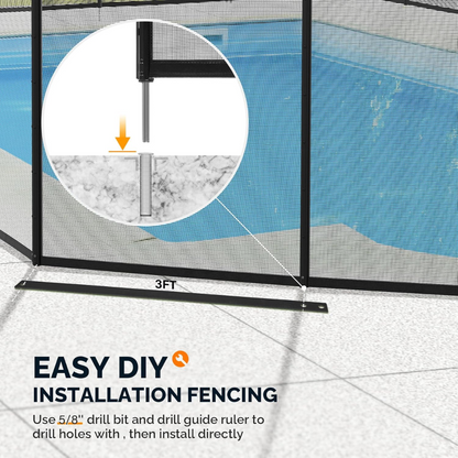 SafeSwim | Removable Safety Fence for Pools & Gardens