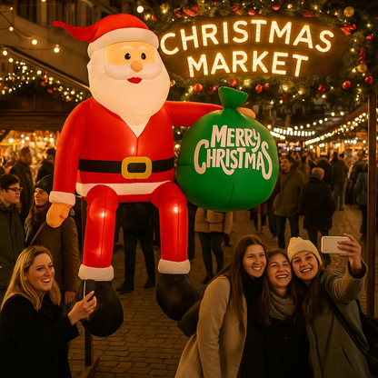 ClimbSanta | Giant 245 Inflatable LED Santa Claus