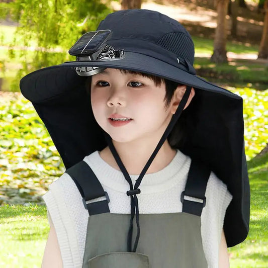 SunBreeze | Adjustable Kids' Solar Fan Hat
