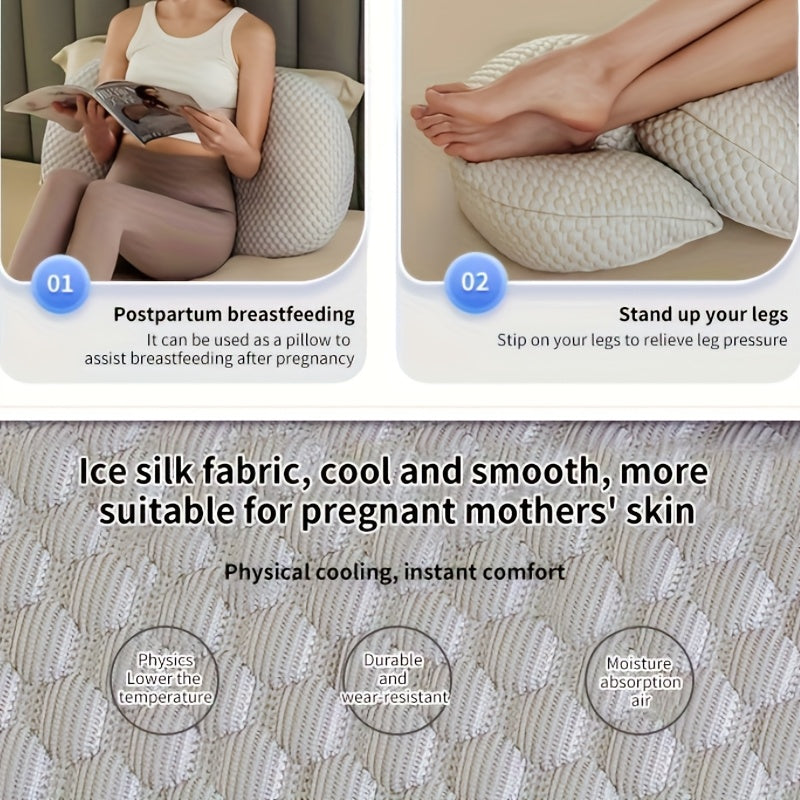 PregnaRest | Adjustable Full-Body Pillow for Side Sleeping Moms