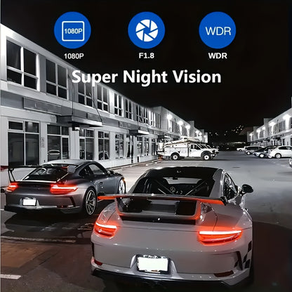 TriCam | 1080P Dash Cam – Front, Cabin & Rear Recording