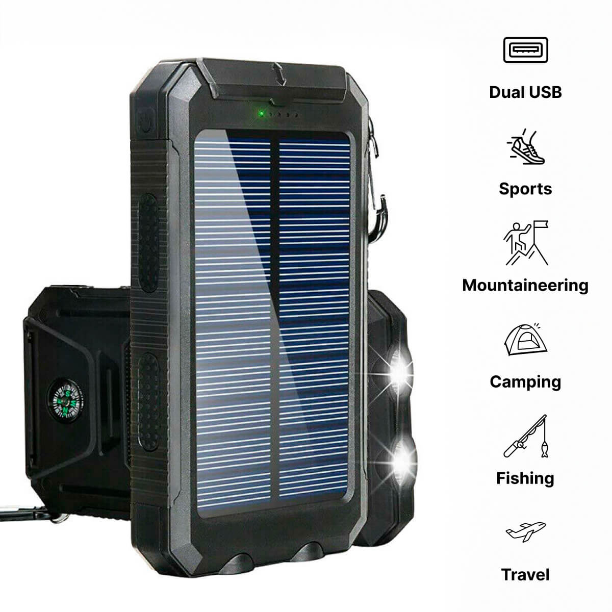 RayCharge | Solar Power Bank with 500,000mAh & Dual USB
