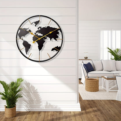 GlobeTime | Minimalist World Map Wall Clock