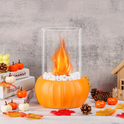 PumpkinFlame | Traditional Pumpkin-Shaped Tabletop Fireplace Smokeless