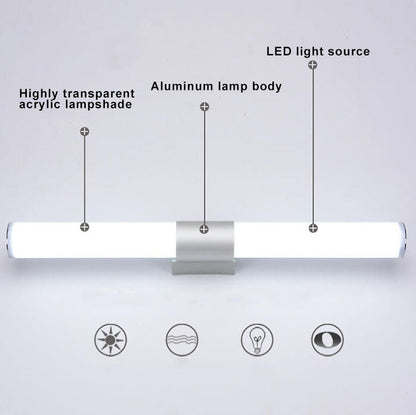 TubeGlow | Cylindrical LED Mirror Lamp