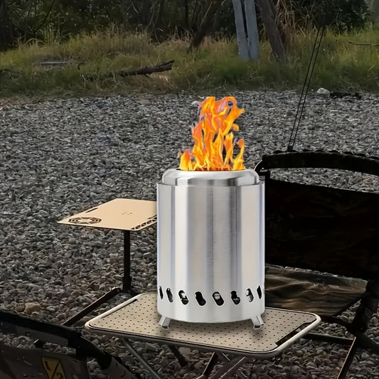 SteelFlame | Portable Fire Pit – Durable Stainless Steel Design