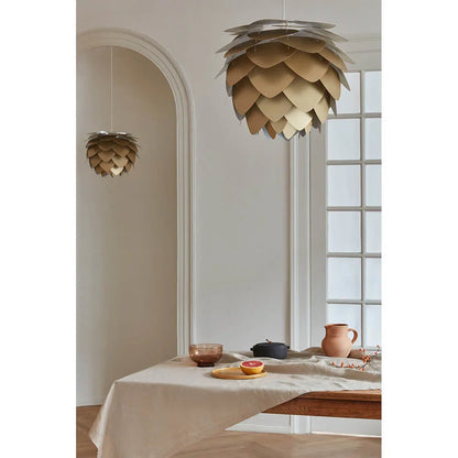 PineGlow | Handcrafted Wooden Pine Cone Pendant Light