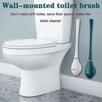 PureBrush | Elegant Toilet Brush with Antibacterial Silicone Head