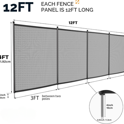 SafeSwim | Removable Safety Fence for Pools & Gardens