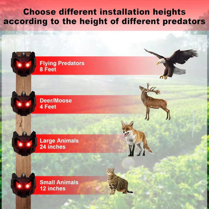 CritterGuard | Solar-Powered Outdoor Night Animal Repeller 2PCS