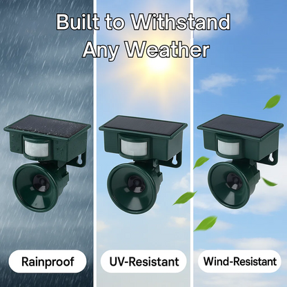 TerraGuard | Weatherproof bird repeller with PIR & solar energy