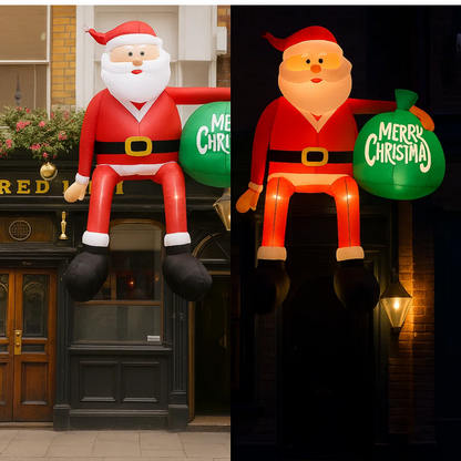 ClimbSanta | Giant 245 Inflatable LED Santa Claus