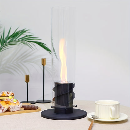 FlameSpin | Rotating Fireplace – Portable Tabletop Elegance