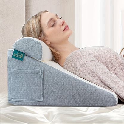 ElevateRest | Ergonomic Wedge Pillow for Side Sleep & Relaxation